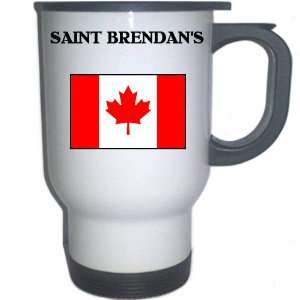  Canada   SAINT BRENDANS White Stainless Steel Mug 