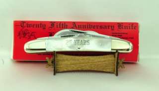   100 GENUINE SCRIMSHAW PEARL CONGRESS KNIFE ROUND BOLSTER MINT  