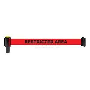  Red Polyester Fabric Restricted Area Banner: Everything 
