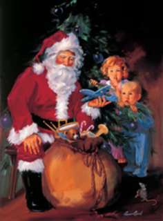 Christmas Eve Wonder Santa Susan Comish 12x16 Framed or Unframed 