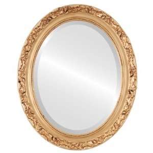  Rome Oval in Gold Paint Mirror and Frame