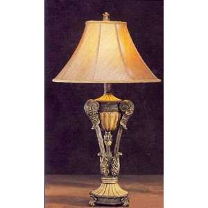  Reptile Skin With Crackled Beige Table Lamp: Home 