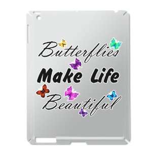  iPad 2 Case Silver of Butterflies Make Life Everything 