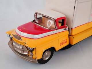  Battery Operated Japan Advertising Coca Cola Tin GMC Toy Truck  