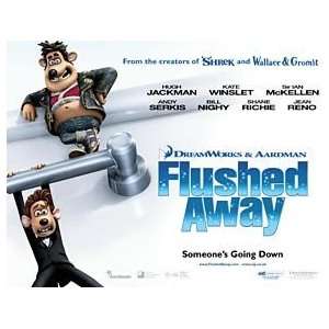 Flushed Away   Original British Mini Movie Poster