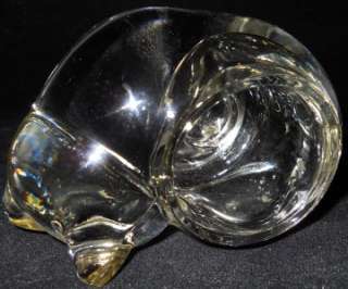 Pair of Vintage Art Glass Cat Candle Holders  