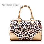 New Leopard Print Women Gold Shoulder Evening Party Bag Purse Handbag 