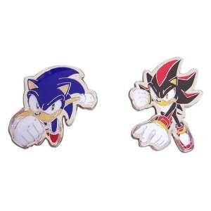  Sonic X: Pins   Sonice and Shadow (Set of 2): Toys & Games