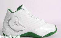 Nike Air Jordan B 2rue GS White/Green Sz.5y 312524 103 Ray Allen Retro 