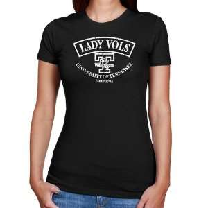  Tennessee Lady Vols Ladies Black Heritage Slim Fit T shirt 