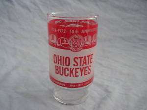 1972 OHIO STATE BUCKEYES 50TH ANNIVERSARY STADIUM GLASS  