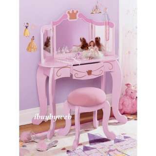 Kidkraft Kids Pink Princess Diva Vanity Table & Stool  