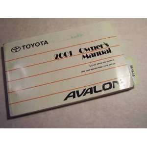  2001 Toyota Avalon Owners Manual: Toyota: Books