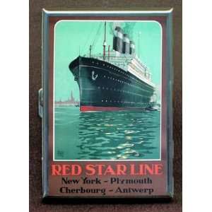 RED STAR LINE CRUISE SHIP ID Holder, Cigarette Case or Wallet MADE IN 
