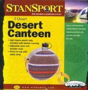   Blanket Covered Desert Canteen 2 Quart NEW Scouts Water Adjust Strap