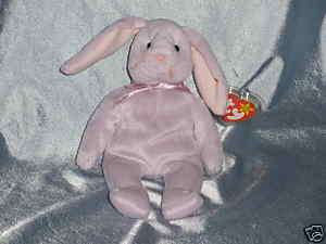 1996 Ty Beanie Baby Floppity Rabbit Born May 28, 1996  