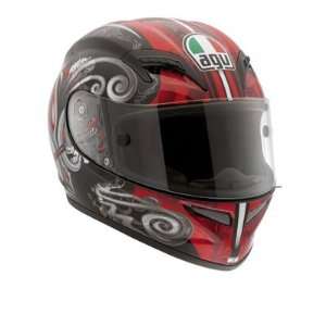 AGV Grid Stigma Helmet   X Large/Black/Red Automotive