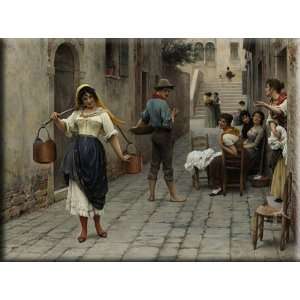 Catch of the Day 16x12 Streched Canvas Art by Blaas, Eugene de:  