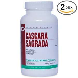  Universal Nutrition Cascara Sagrada 450mg, 100 Count (Pack 