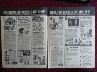 1970 Print Ad Joe Weider Bodybuilding Products Muscles  