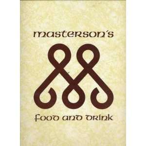  Mastersons Food & Drink Menu Louisville Kentucky 1970 