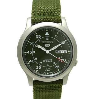 Seiko Military Olive Green Cloth 18MM Watchband 7S26 02  