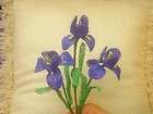 Dark Blue/ Purple Iriss ** French Beaded Flowers **