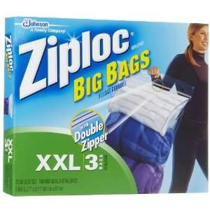  Ziploc Big Bag, XXL Double Zipper Bag