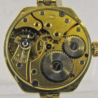 International Watch Co. 14K solid gold ladies wristwatch full band 