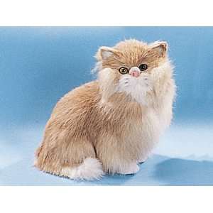 Persian Cat Sitting Down Collectible Figurine Kitten Statue Decoration