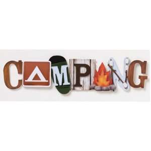  Camping Stacked Statement Arts, Crafts & Sewing