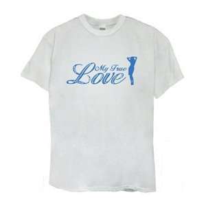  My True Love Wedding Groom T shirt (Large Size 