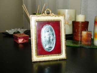 ANTIQUE GORGEOUS PICTURE FRAME IMMACULATE CONCEPTION  