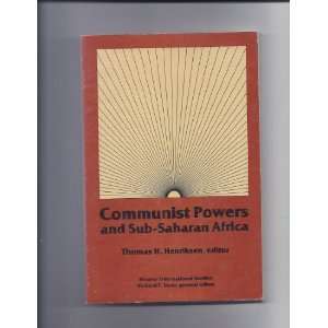  Communist Powers and Sub Saharan Africa (Hoover 