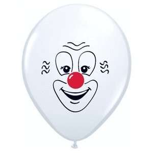   Classic Clown Face Latex White Pack Of 50 