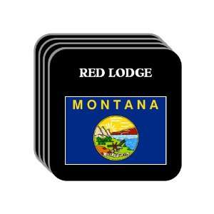  US State Flag   RED LODGE, Montana (MT) Set of 4 Mini 