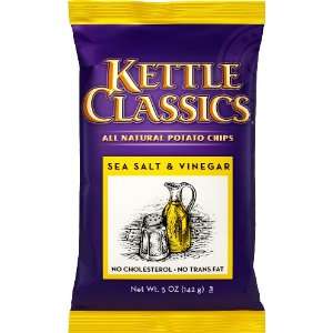 Sea Salt & Vinegar   5oz X 15 Bags:  Grocery & Gourmet Food