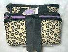 Leopard Print Purple Make Up Cosmetic Case Bag NEW