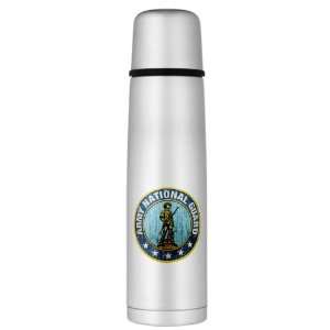    Large Thermos Bottle Army National Guard Emblem: Everything Else