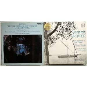  Britten Serenade for Tenor, Horn & Strings, 2 LPs Britten 