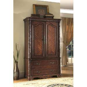  YT Furniture CA8904TV   Cannes TV Armoire Stand (Cherry 