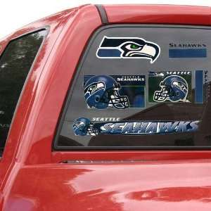 Seattle Seahawks 11 x 17 Window Clings Sheet  Sports 