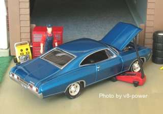 1967 CHEVY IMPALA SS 396, Opening Hood, RRs, True 1:64 Diecast, #3701 