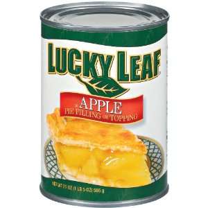 Lucky Leaf Pie Filling Apple   12 Pack Grocery & Gourmet Food