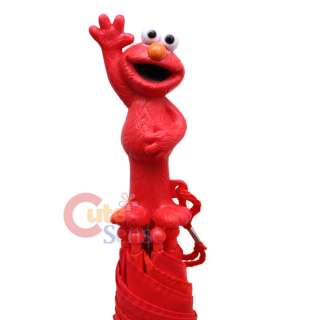 Sesame Street Elmo Kids Umbrella  Big Face w/Figure  