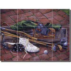 Glory Days Past by Verdayle Forget   Golf Still Life Ceramic Tile 