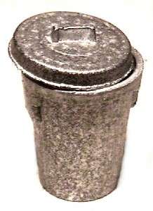 DOLLHOUSE MINIATURE OUTDOOR GARBAGE CAN   112 Scale  