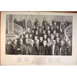  Portrait Members London School Board Group Print 1891 
