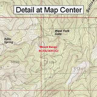   Map   Mount Bangs, Arizona (Folded/Waterproof)