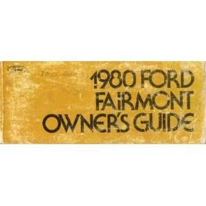  1980 Ford Fairmont Owners Manual Ford Books